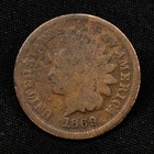 • KEY DATE • 1869 INDIAN HEAD CENT 1c G GOOD penny coin