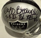 Cliff Branch #21 Autographed Football Mini Helmet Raider S.B X1 XV XV111 PSA COA