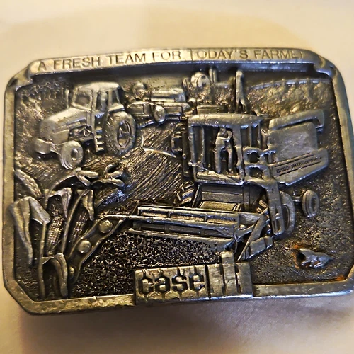 Vtg 1985 Case IH "A Fresh Team for Today's Farmer" Limited Edition Commemoratuve