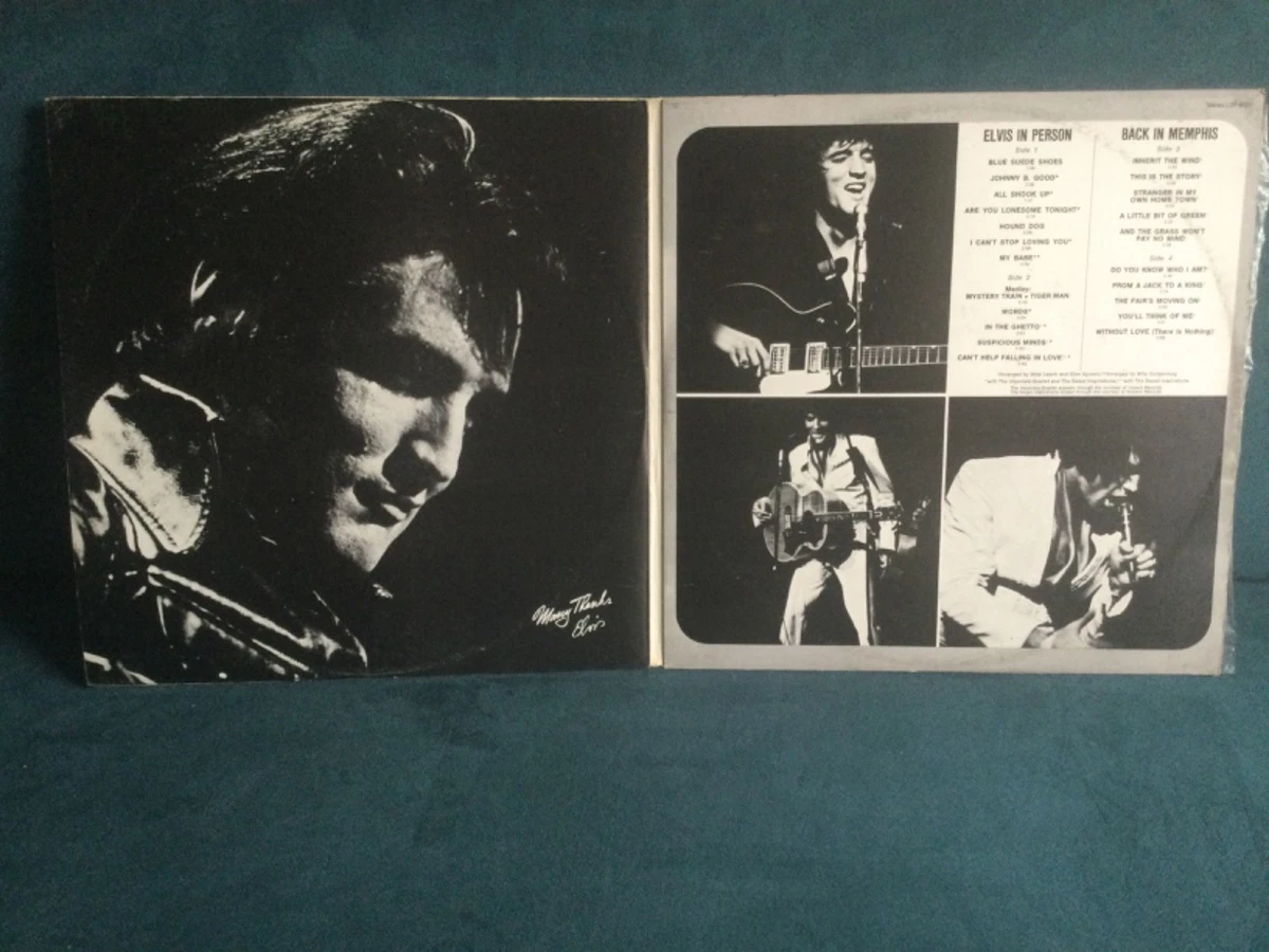 Elvis From Memphis to Vegas / Vegas to Memphis dbl gatefold vinyl LP LSP-6020
