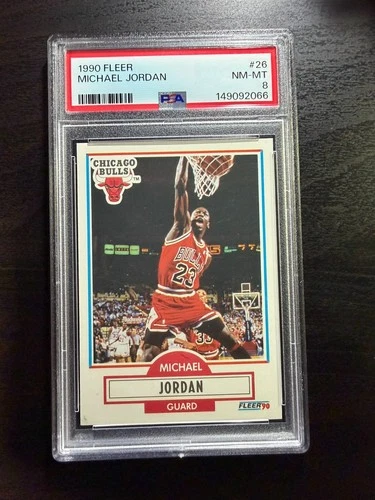 1990 Fleer Michael Jordan #26 PSA 8