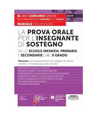 La prova orale per l'insegnante di sostegno nelle scuole infanzia, primaria e se