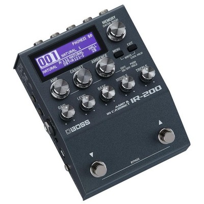 BOSS IR-200 AMP & IR CABINET PEDAL   Pedal-based Amp Simulator and Impulse...