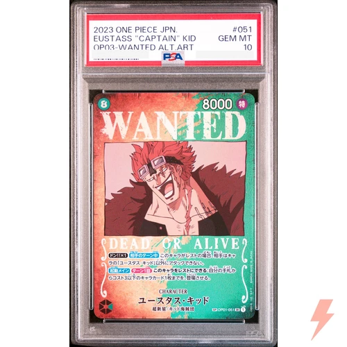 PSA 10 Eustass Kid (SP Alt Art) OP01-051 SR Pillars of Strength - Japanese 2023