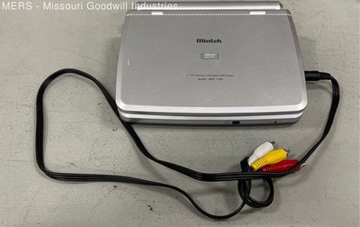 Vintage Mintek MDP-1760 7'' TFT Monitor Portable DVD Player Silver W/ Battery