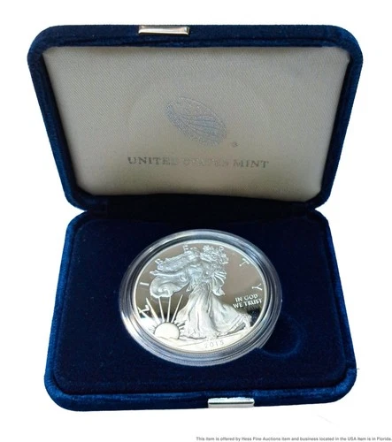 2015 United States Mint American Eagle Fine Silver 1 Ozt .999 w/ Box COA
