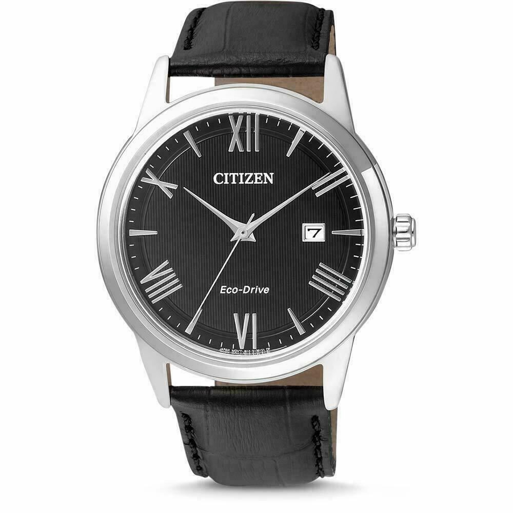 Citizen Men's Core Eco-Drive Black Dial Watch - AW1231-07E NEW