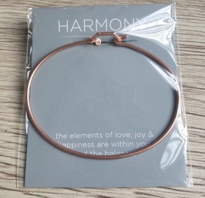 ORIGAMI OWL CORE HEX HARMONY BANGLE BRACELET ROSE GOLD BRUSHED NEW CHARM