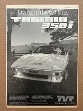 TVR TASMIN 350i MEMORABILIA Original motoring press advert from 1983 - these vin