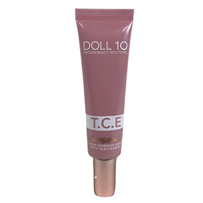 New Doll 10 T.C.E Luminous Super Coverage Serum Tan/Deep 1 oz. w/ Niacinamide