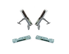 GENUINE SMEG OVEN DOOR HINGES COMPLETE ASSEMBLY WITH SUPPORTS SA380X5 SA380X3