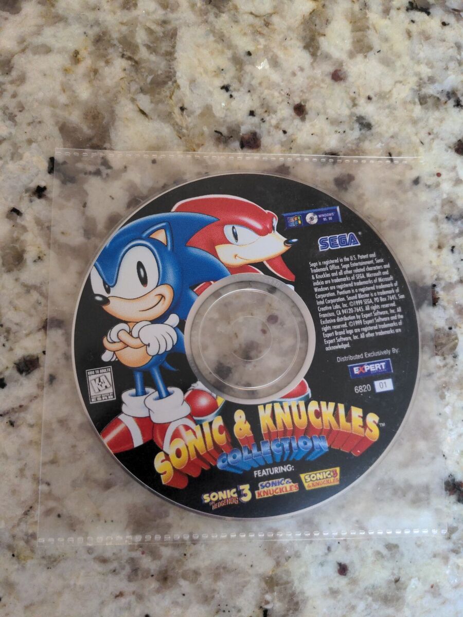 Sonic & Knuckles Collection PC CD-ROM 3 Games S3/S&K/S3&K