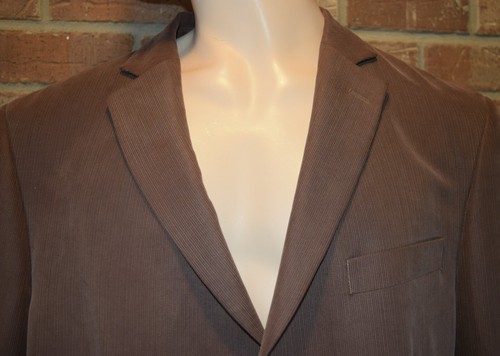 Izod Deluxe Sport Coat Mens XL Corduroy Dark Brown Jacket MSRP $140 NWT - Picture 2 of 10