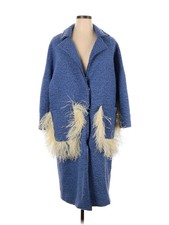 Co|te Women Blue Coat 38 Italian