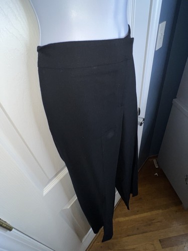 Nuevo con etiquetas Pantalones de vestir Marshall Fields para mujer 12 negros de lana pierna recta L - Imagen 6 de 11