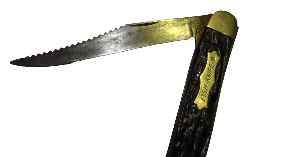 Kent NY City FISH Knife w/ HOOK Remover eBay