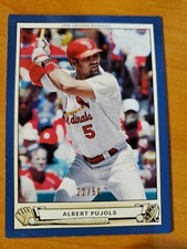 2005 Upper Deck Origins Baseball Albert Pujols Card #330 #22/50 