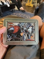 Harley Davidson Motorcycle 2003 2 Deck Playing Cards in Collectible Tin