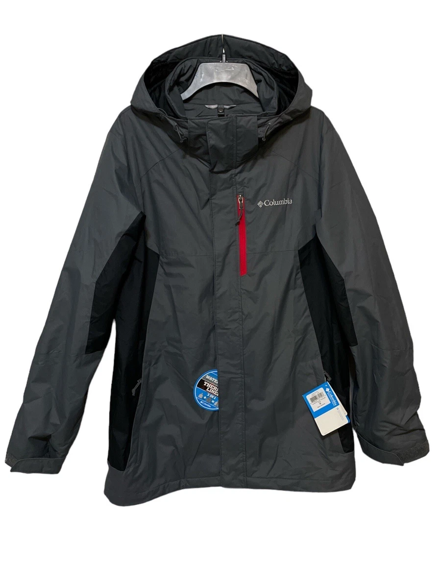 Columbia Rockaway Mountain Interchange Jacket Outer Shell Only Mens Gray NWT M