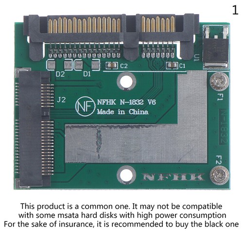 Half height MSATA Mini Pcie SSD To 2.5'' SATA3 6.0gps Adapter Converter Card - Photo 13/15