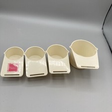 Weight Watchers 25th Anniversary 4 White Plastic Nesting Measuring Cups