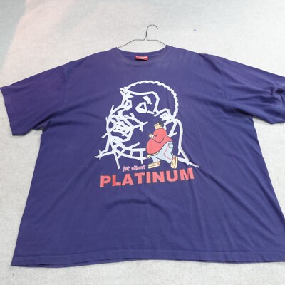 Vintage Fubu Shirt 3XL Blue Double Sided Fat Albert