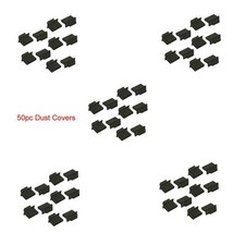 Lot 50pc HDMI Type A Dust Cover Port Protectors Anti-Dust Dirt HDMI Female Black