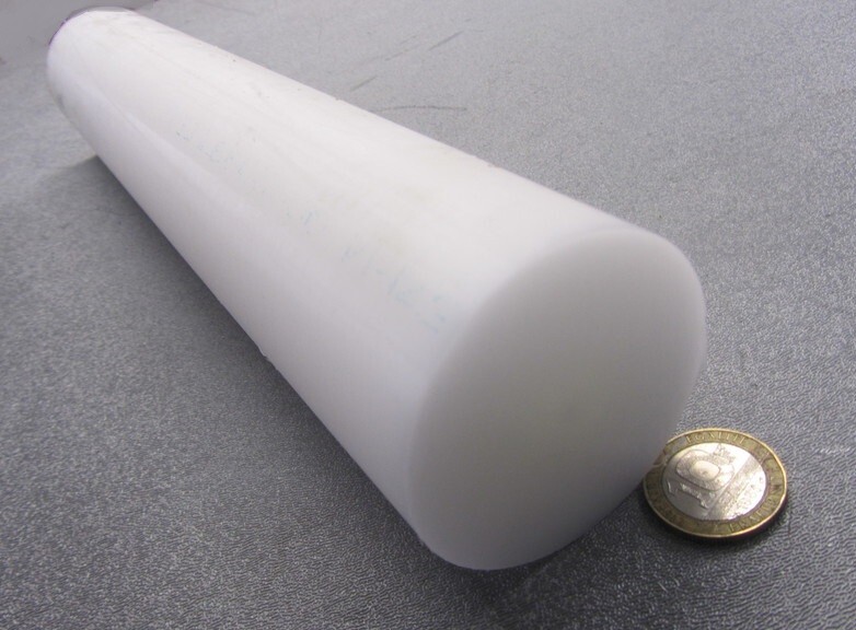 Acetal Delrin POM Round Rod,White 2 1/4