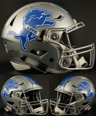 DETROIT LIONS NFL Riddell SPEEDFLEX Authentic Gameday Football Helmet
