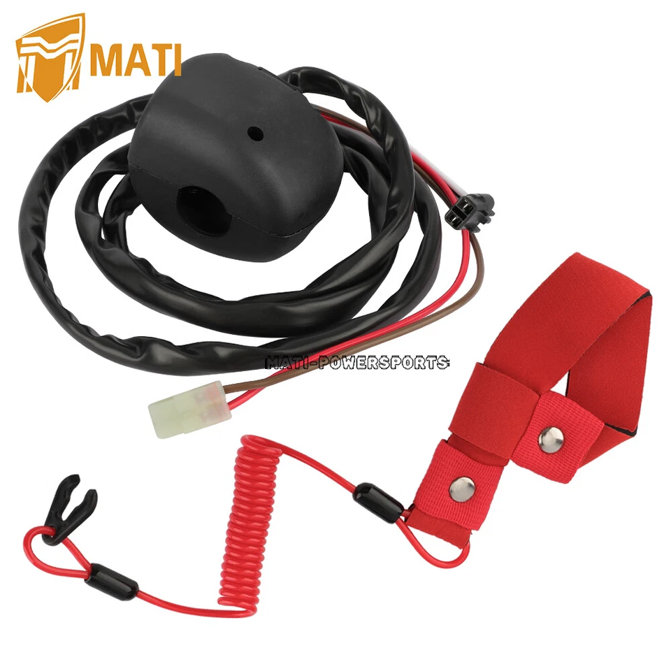 Handlebar Start Stop Kill Switch Box w/Lanyard for Yamaha WaveRunner V1 VX FX140 - Image 4 of 4