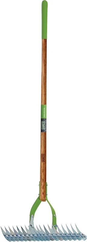 Ames 2915100 Adjustable Thatch Rake 15 in W Head 19 Tine 54 in