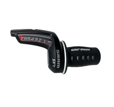 SRAM X4 7 Gang Gripshift Schalthebel - inklusive Schaltzüge