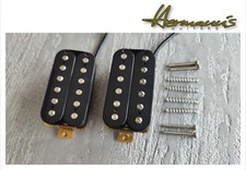 Vintage Alnico V Humbucker Pick Up Set, schwarz, Handgewickelt, Top Sound
