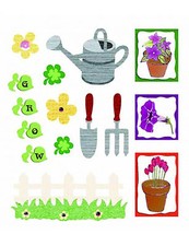 Paper Cellar 3D Gardening Embelishment, Toppers, Self Adhesive, 5060072748878