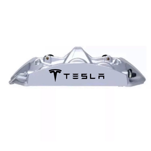 Fits Tesla HiTemp Brake Caliper Vinyl Decal Sticker Set Of 4 (Any