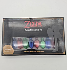 The Legend of Zelda Rupee String Lights Christmas Nintendo Decor Gems NIB