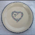 Home & Garden Party Hummingbird Heart Pattern Stoneware Salad Plate Discontinued — photo 1