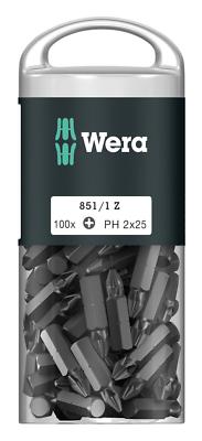 Wera Bit 1/4'' Din3126 E6,3 Kreuzschlitz PH2 x 25 mm 100er Pack - 05072441001