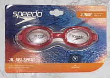 Speedo Kids Recreation Jr. Sea Spray Swimming Goggles Ages 6-14 UV Protect Coral