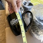 Lot Of 4  Dr. Pepper Black Ceramic Mugs NEW Rare Find — photo 10