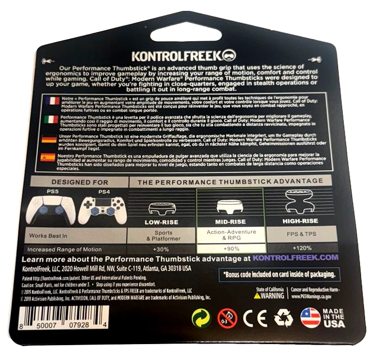 COD Modern Warfare Kontrol Freek Thumbsticks PS4/PS5 Mid-Rise Convex - Image 2 of 3