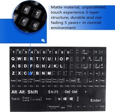 Stickers Full Set Big Letter Universal PC Computer Laptop Desk English Keyboard