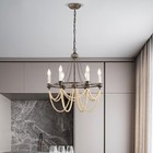 Farmhouse Chandeliers Industry Ceiling Lights Fixtures Vintage 6-Light