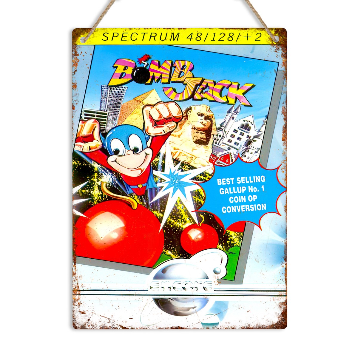BOMB JACK ZX Spectrum Retro Metal Wall Sign Sinclair Vintage Game