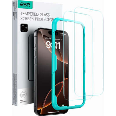 2x Gehärtetes Glas für iPhone 16 Pro Max ESR Displayschutzglas Hartglas Glas