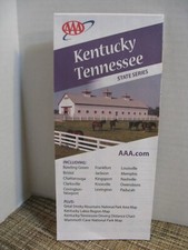 AAA Kentucky Tennessee Map - State Series - Road Map/ Highway/ Travel Map - 2008