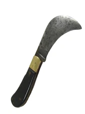 VINTAGE HOOK PRUNING GARDEN OLD TOOL HANDLE GARDENING CUREL PORTUGAL