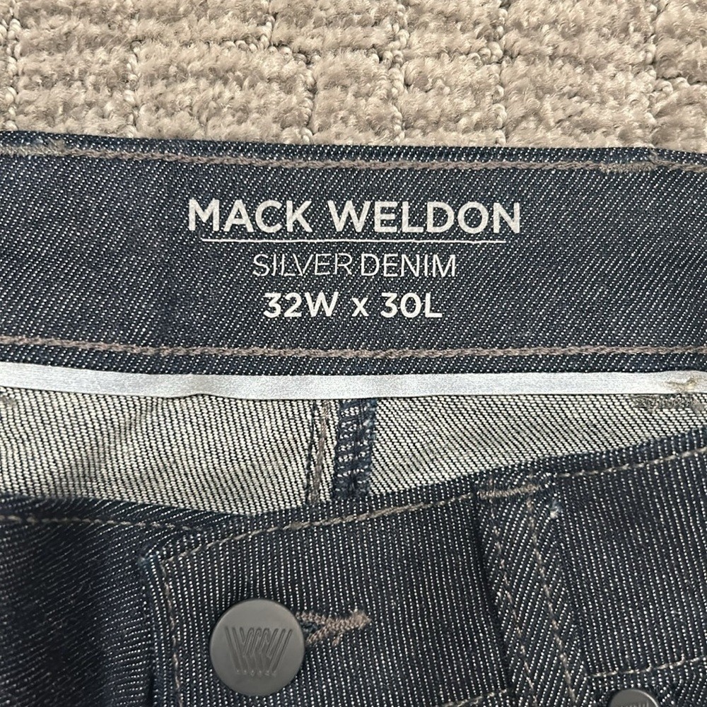 Mack Weldon Men's SILVER Denim - Straight Leg Jeans 32 x 30 image 10