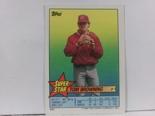 1989 Super Star Sticker Back Card #61 TOM BROWNING-BOBBY BONILLA