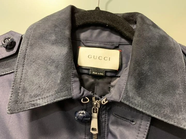 Giacca militare Gucci taglia 46 marina usata ottima autentica moda
